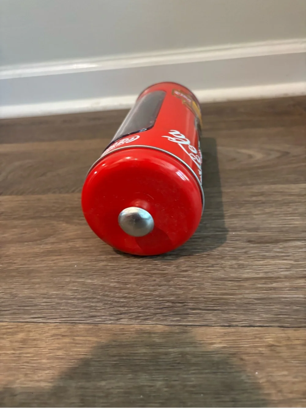 Coke Straw Holder Tin with Paper Straws  Perfect for 8